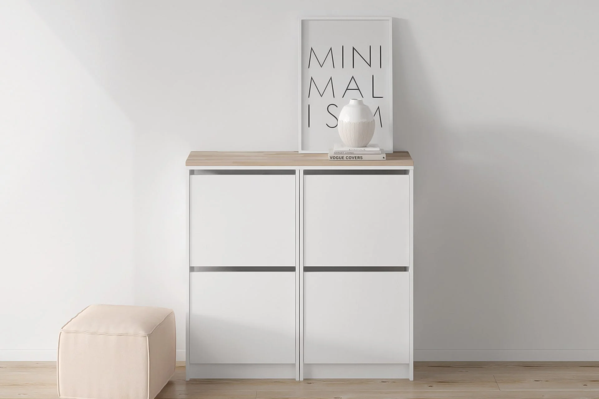 IKEA Bissa Holzplatte für 2 Schuhschränke - Image 3