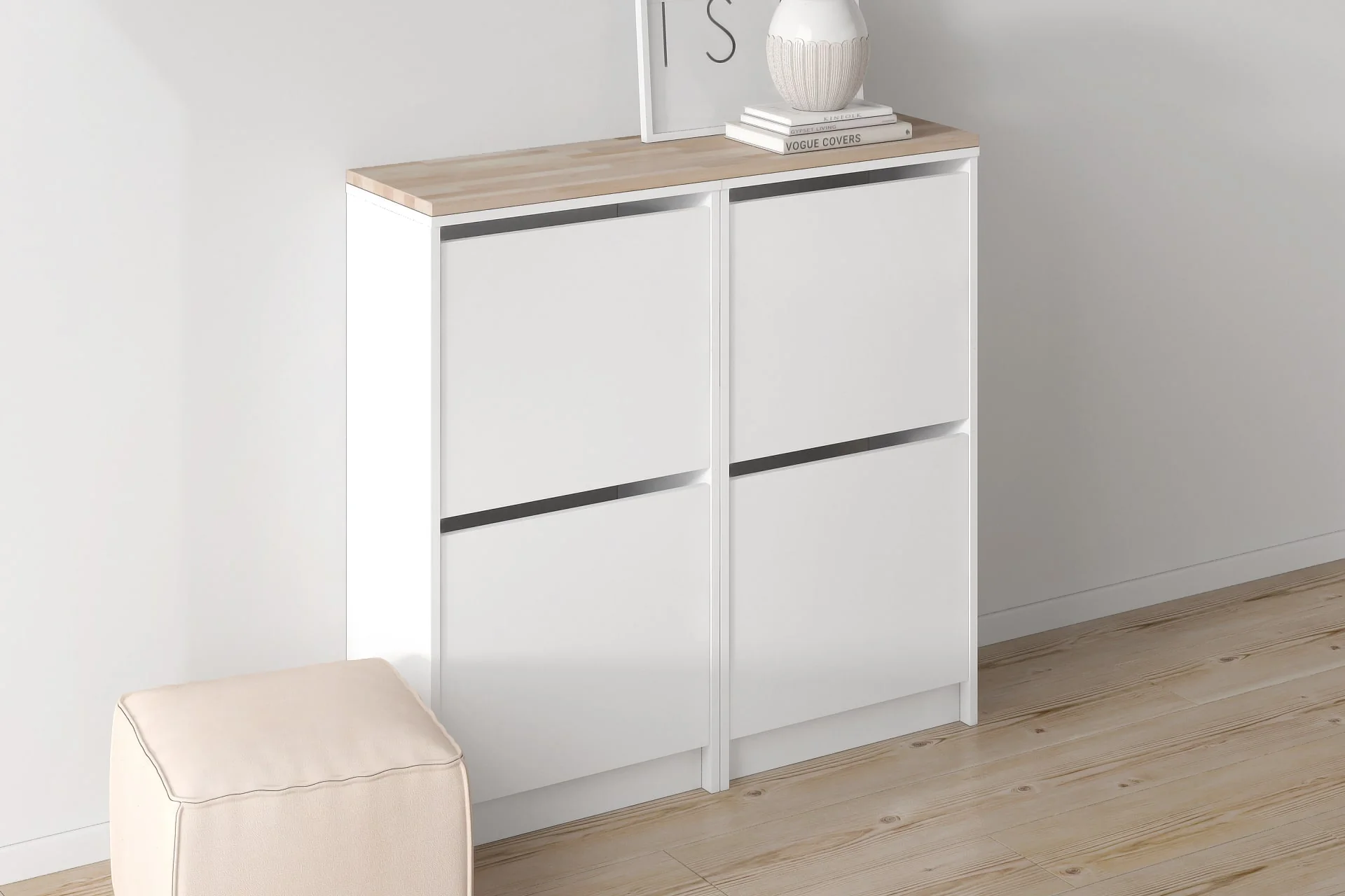 IKEA Bissa Holzplatte für 2 Schuhschränke - Image 4