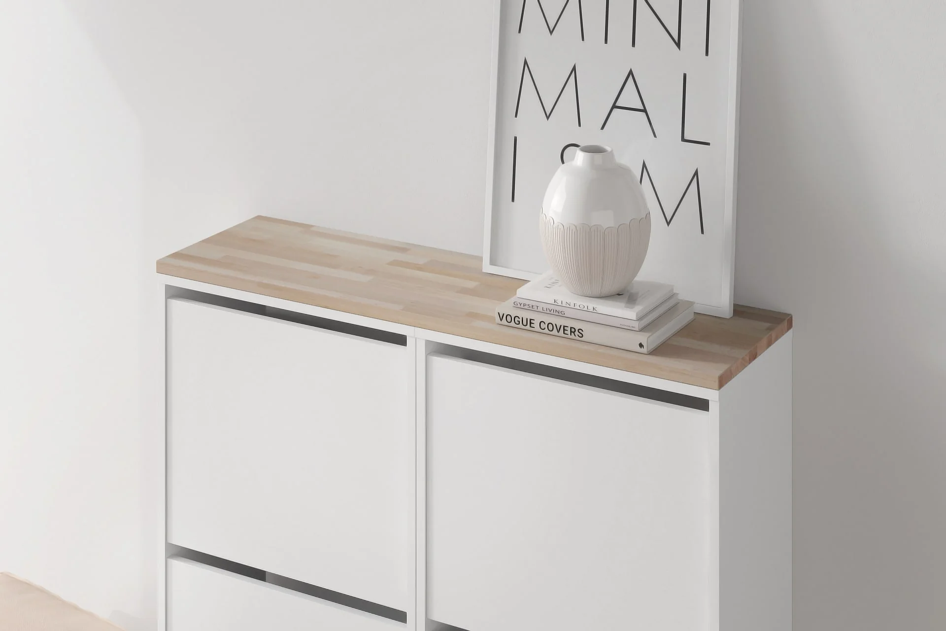 IKEA Bissa Holzplatte für 2 Schuhschränke - Image 5