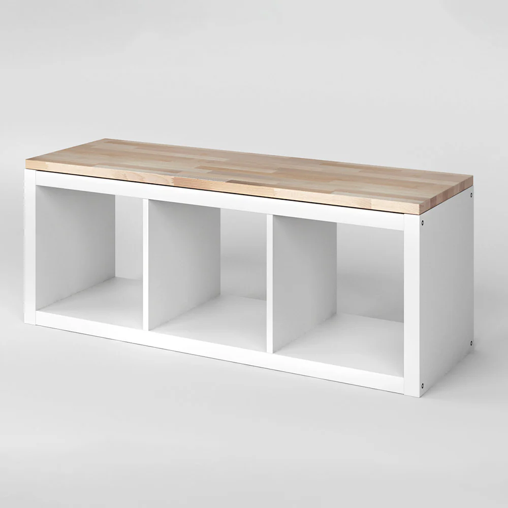 Kallax Holzplatte 3 Fächer breit
