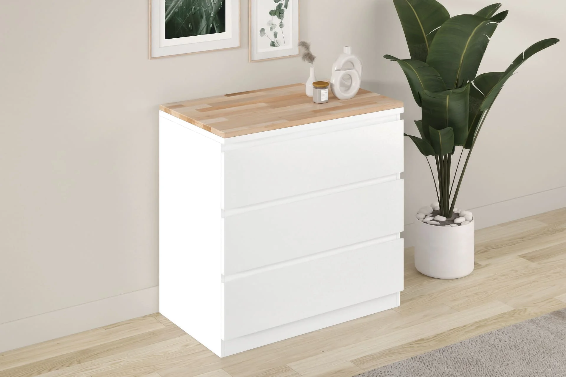 Holzplatte für Malm Kommode 80 cm breit - Image 10