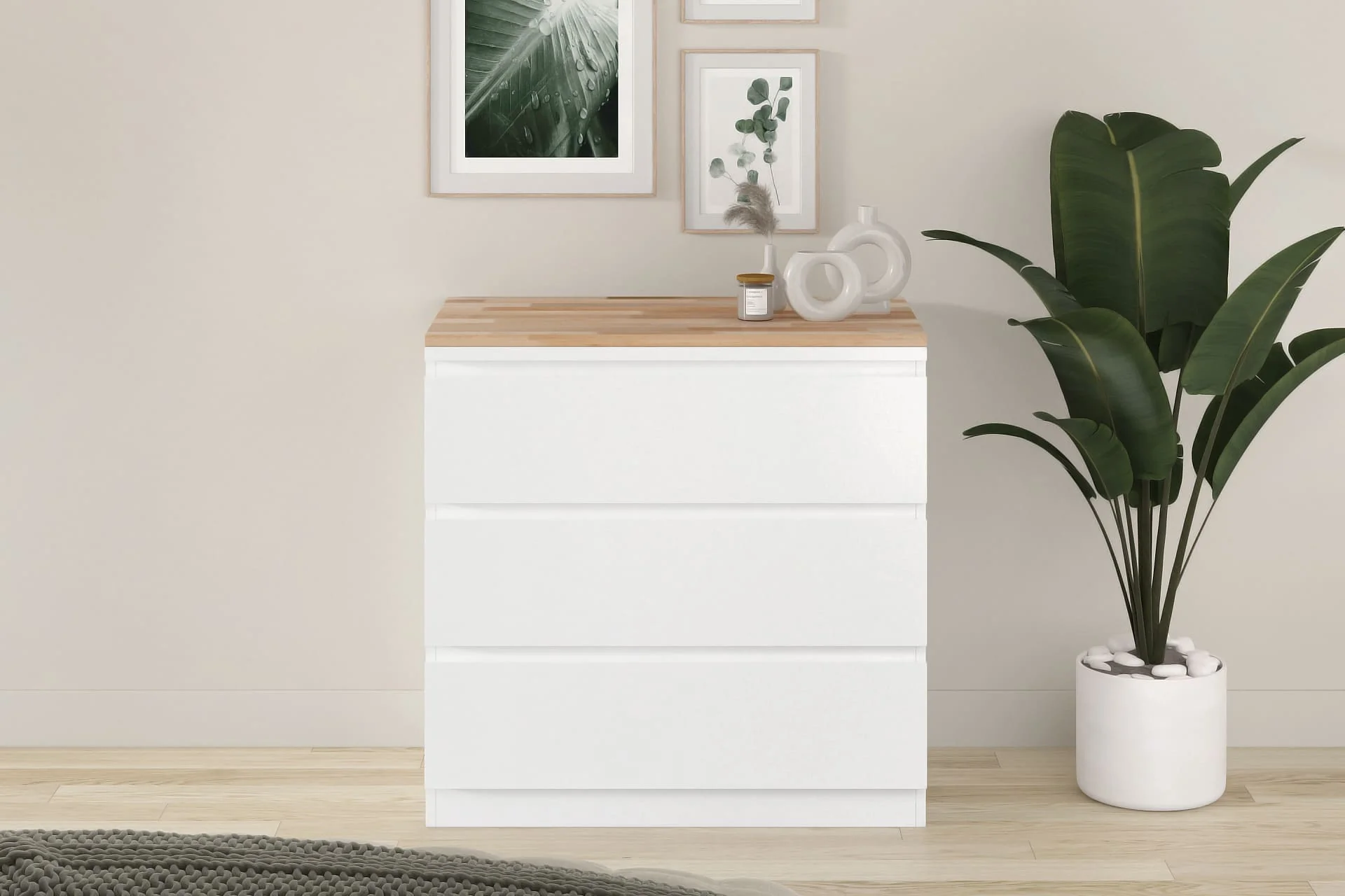 Holzplatte für Malm Kommode 80 cm breit - Image 9