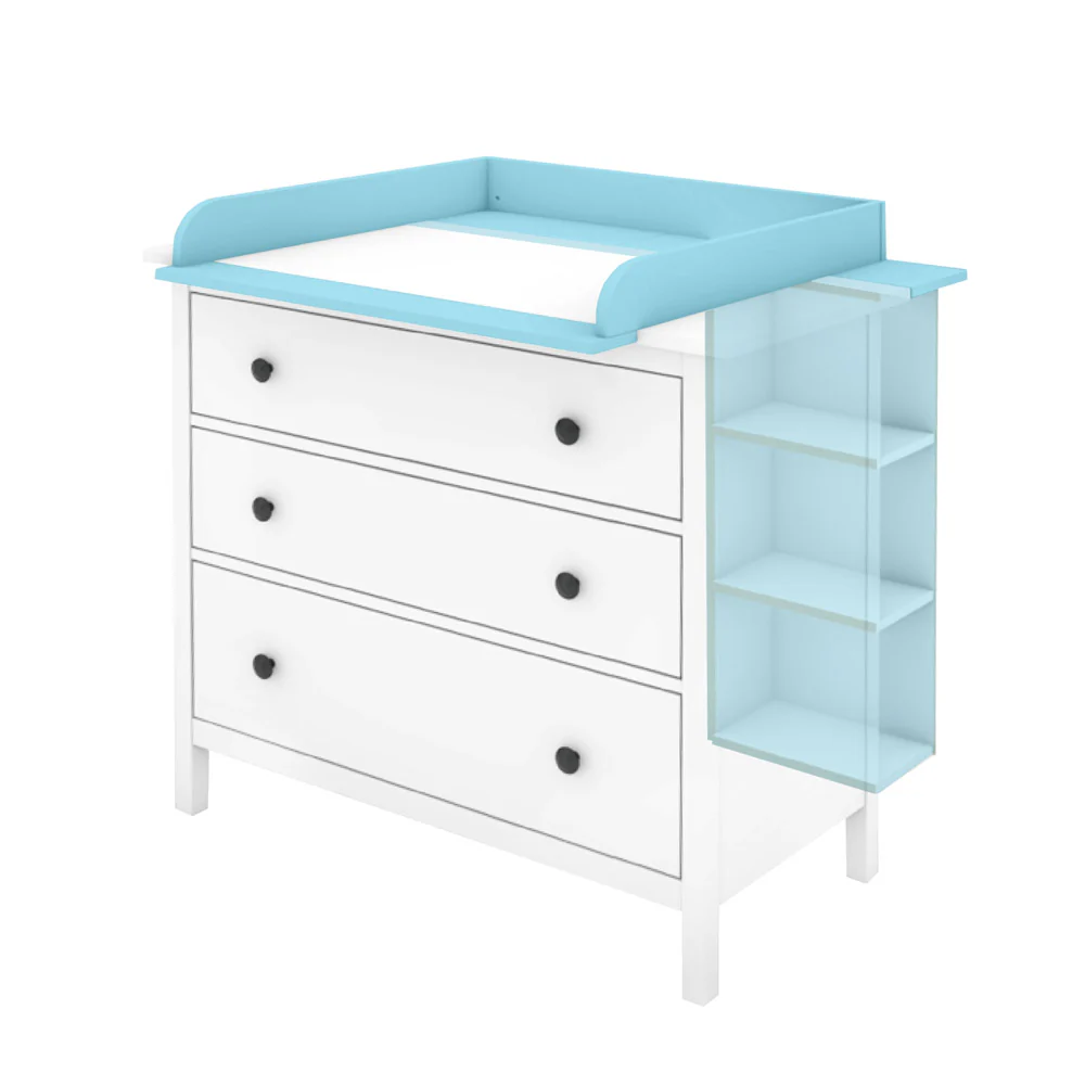 Wickelaufsatz Hemnes mit Stauraumregal - Image 14