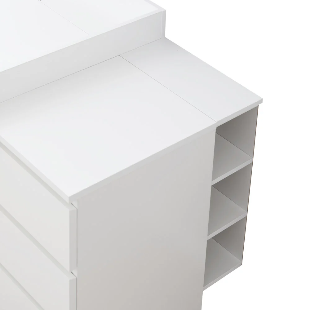 Wickelaufsatz Malm 6er mit Stauraumregal - Image 5