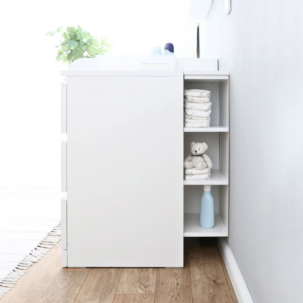 Wickelaufsatz Malm 6er mit Stauraumregal - Image 6